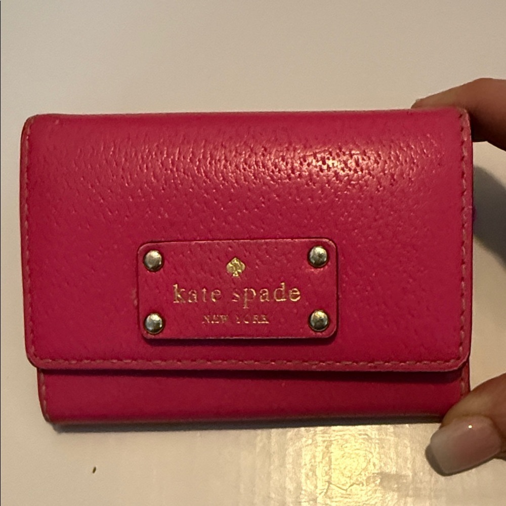 Kate Spade Hot Pink Card Holder Wallet - Picture 6 of 8